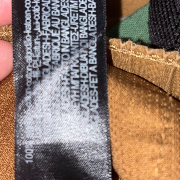 Zara Women’s Medium Hiking Shorts Khaki Tan Pockets Zip Adjustable Belt - Picture 3 of 7